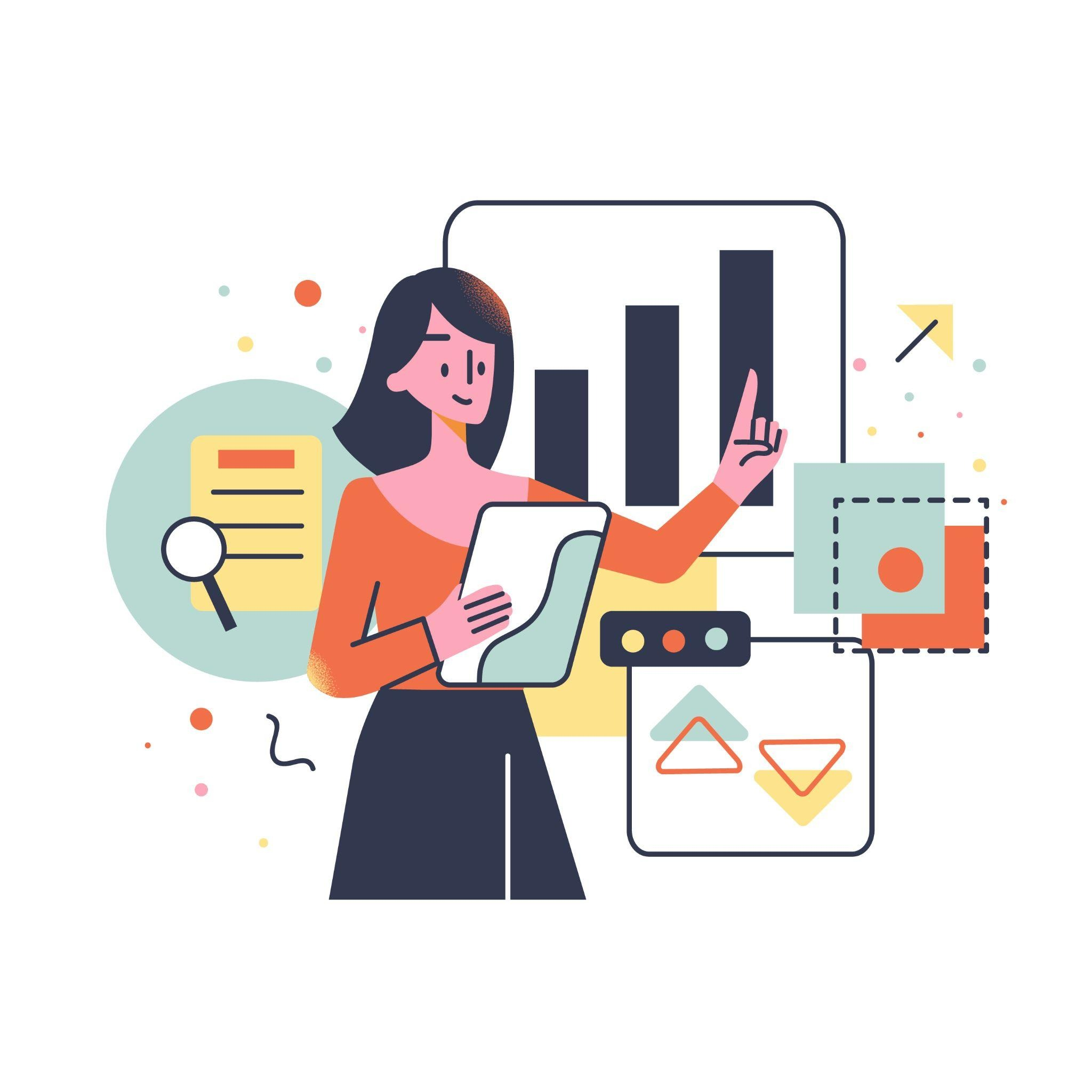 Image of cartoon data scientist